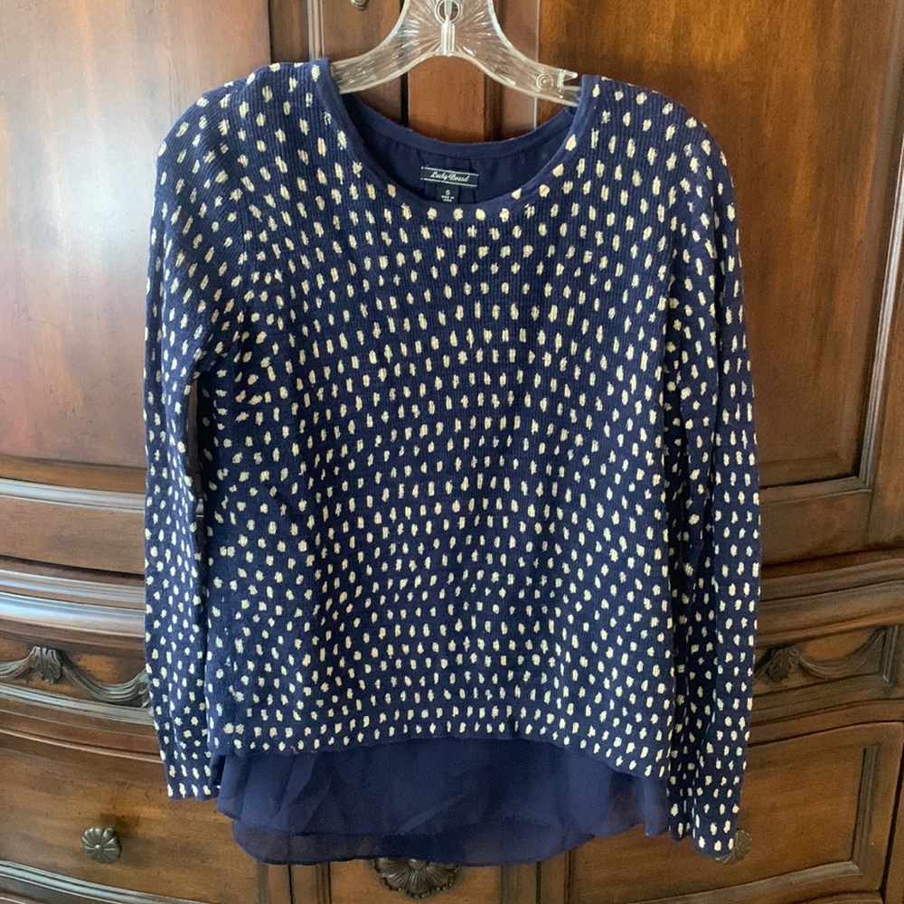 Lucky Brand Navy Sweater